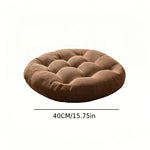 coussin sol rond velours méditation yoga confort moderne bleu marron jaune