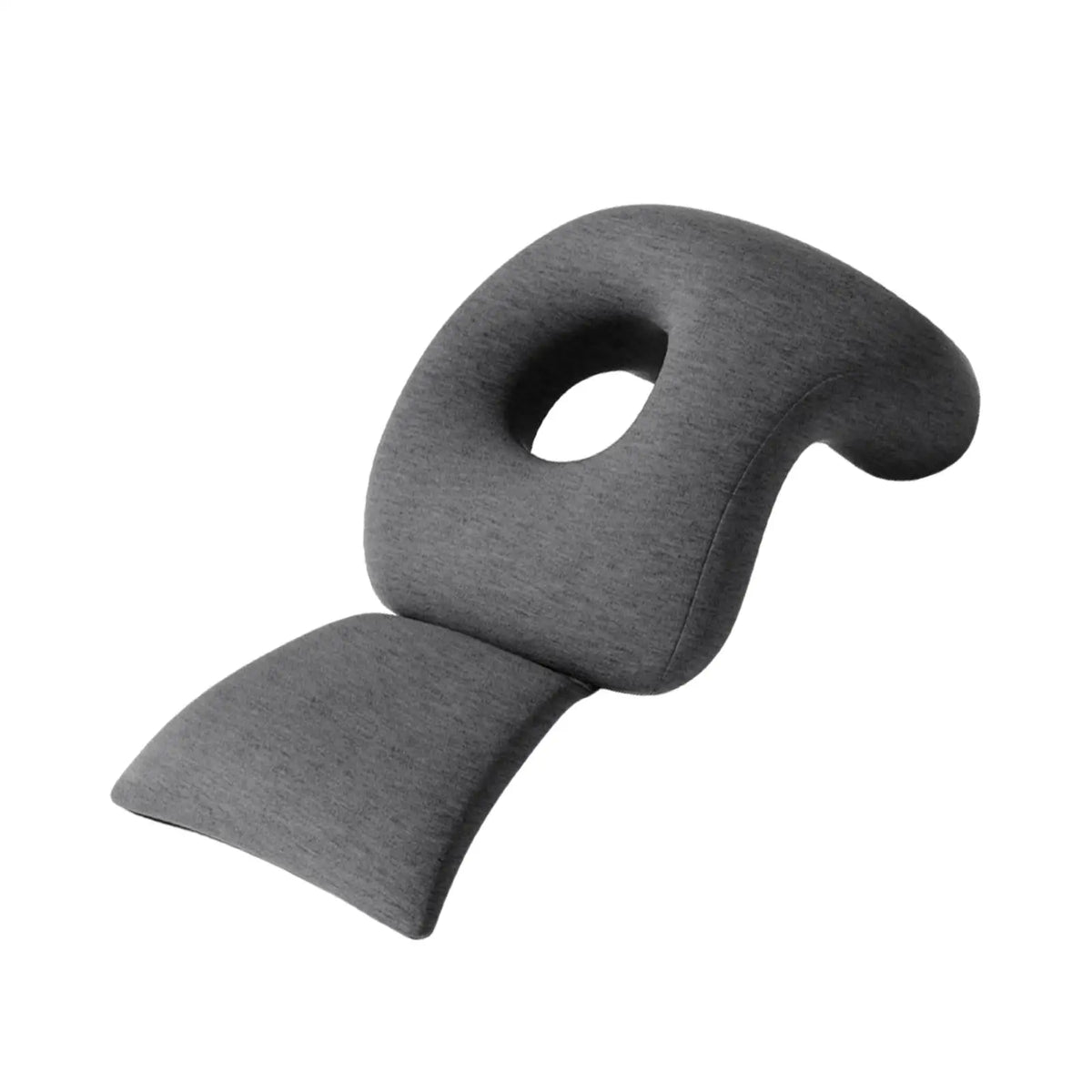 coussin soutien sommeil mousse polyester massage face down confort salon gris tissu uni ergonomie