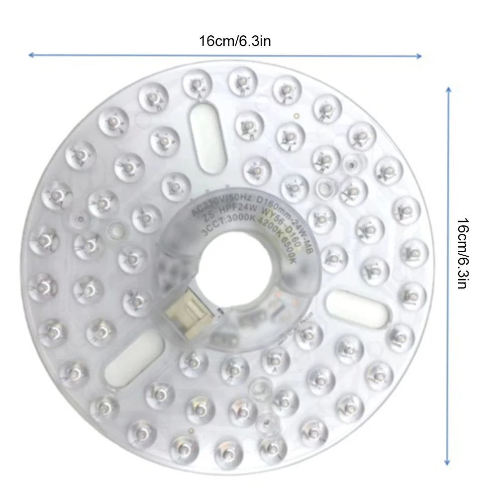 module lumineux ventilateur led blanc blanc chaud neutre moderne fixations vis