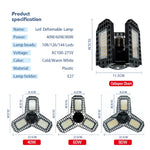 lampe led pliable noir grille hexagonale moderne e27 30000h 2000lm 85v265v cold warm white