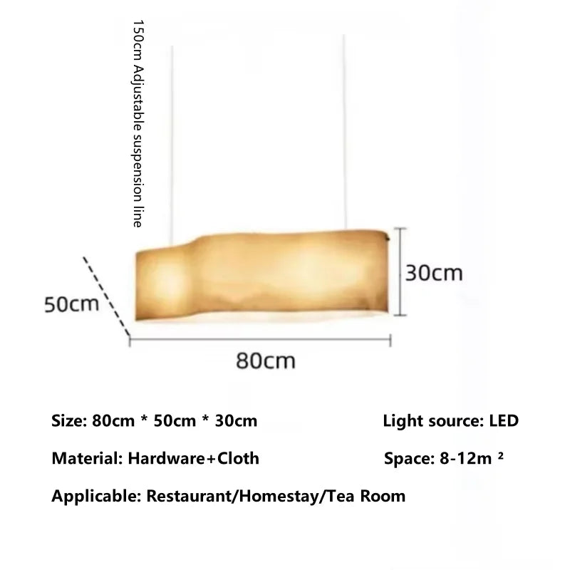 lampe suspendue moderne tissu beige clair texture grunge interrupteur bouton led neutre 4000k