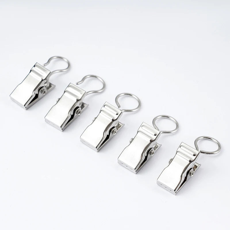 pinces tissu argentées modernes 18mm 9mm 10mm lisses opaques
