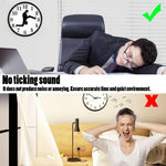 horloge murale moderne homme valise chiffres blanc noir minimaliste decoration facile