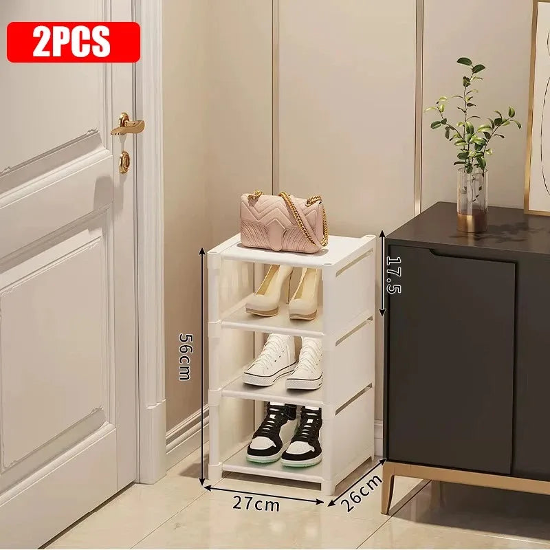 étagère chaussures moderne noir blanc matériau métal pp ps