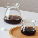 ensemble verres transparents moderne 520ml 275ml plateau bois sucre cubes
