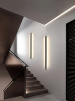 Lampes murales LED rectangulaires modernes noires blanches minimalistes 20 sources lumineuses