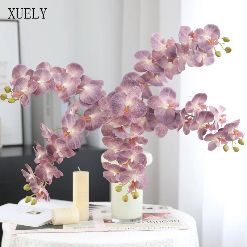 décoration maison orchidée papillon artificielle violet rouge blanc vertextérieur anniversaire fête