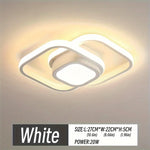 plafonnier led moderne minimaliste acrylique blanc noir toucher interrupteur chambre salon cuisine