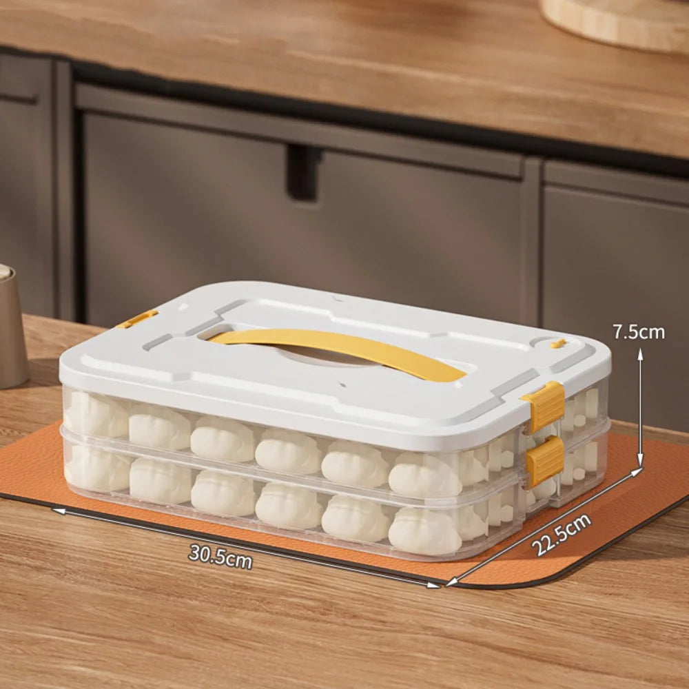 boîte gâteaux moderne transparente poignée amovible couches grande capacité blanc beige