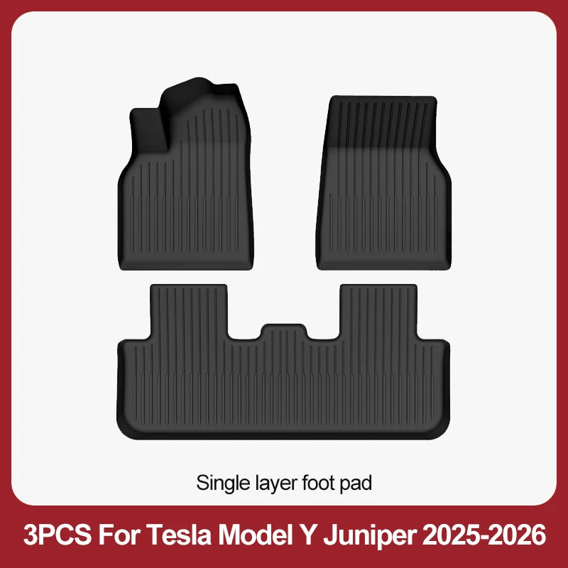 tapis sol voiture tesla model noir rayures horizontales moderne résistants lusure 10pcs sets