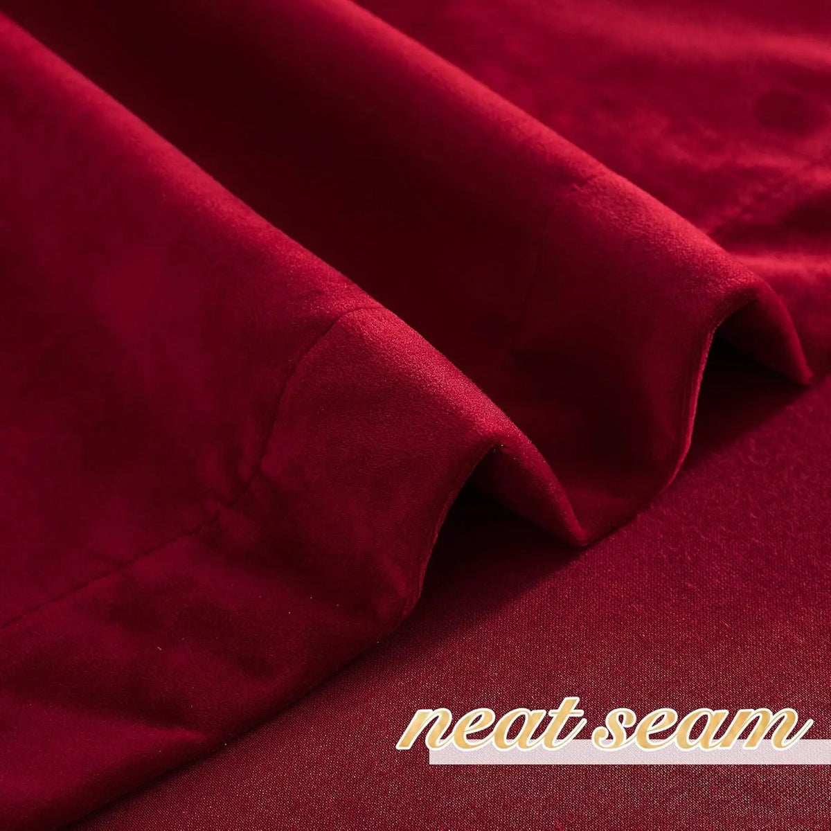 rideau rouge bordeaux solide moderne opacité fenêtre française salon polyester tat