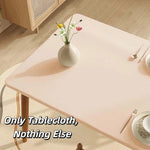 nappe table beige clair uni moderne anti dérapante lavable machine maison cuisine