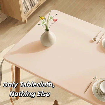 nappe table beige clair uni moderne anti dérapante lavable machine maison cuisine