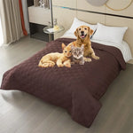 protège lit imperméable anti dérapant gris motif géométrique moderne tapis pliant lit polyester qualité