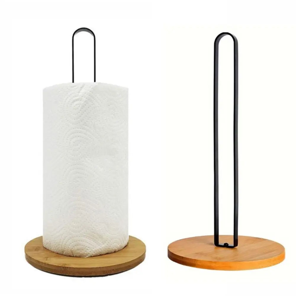 porte rouleau papier minimaliste moderne bois clair noir blancrollable réutilisable multiple utilisations comptoir