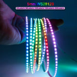 ruban led flexible multicolore 100leds 120leds 160leds 200leds technologie double sided tape