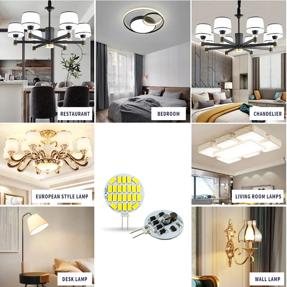 Ampoule led g4 blanc 2w 3w 5w 15led 24led nature white cold white sans
