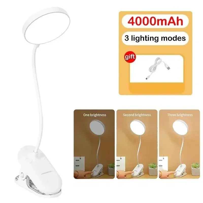 lampe rechargeable usb blanc moderne flexible adjustable led chambre coucher