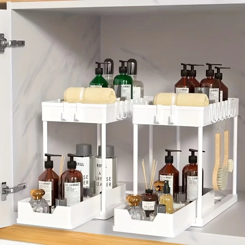 rangements étagères cuisine blanc noir modernes crochets salle bain multifonctionnels