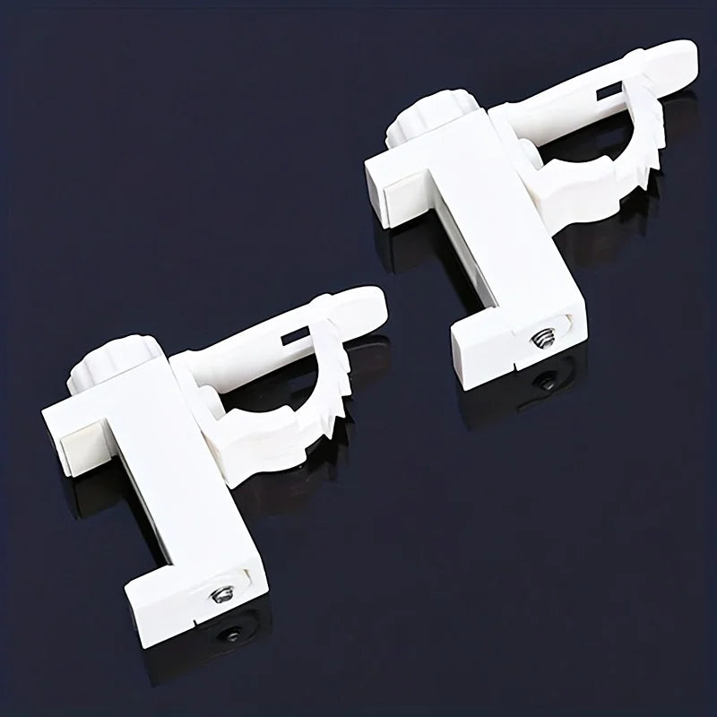 supports rideau blancs moderne clips tige support facile durable maisonDecoration