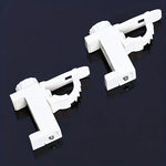 supports rideau blancs moderne clips tige support facile durable maisonDecoration