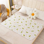 tapis jeu enfant moderne dinosaures pandas fleurs blanc orange vert