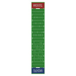 nappe longue table football américain motif distances vert blanc rouge decoration sportive