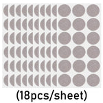 protecteurs meubles feutre adhésifs noir gris clair 30x30mm 28mm ronds carrés pratique utilitaire 18pièces