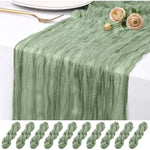 serviettes table plissées vert pastel réutilisables maison mariage festives modernes