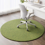 tapis rond moderne texture tissée salon chambre antiderrapant décor intérieur maison polyvalent vert