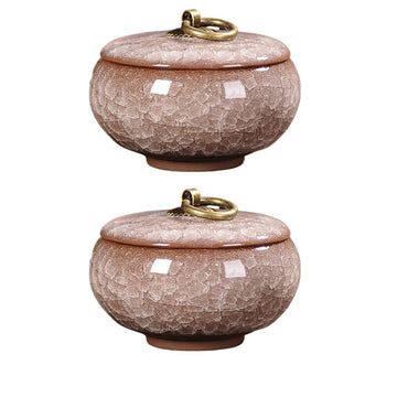 pots thé céramique texture craquelée anneau doré couvercle classique vert bleu rose marron clair