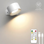 lampes murales led rechargeables télécommande moderne noires blanches minimaliste