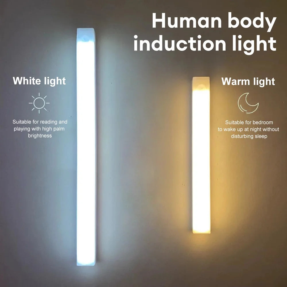lampe mouvement infrarouge rechargeable adhésive batterie blanc moderne minimaliste sans fil led chambre cuisine