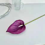 fleurs artificielles anthurium rose blanc vert violet rouge modernes mariage anniversaire intérieur