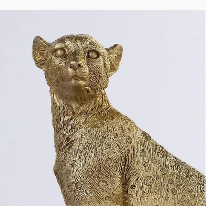 sculpture orne animaux oiseaux pingouin or texture moderne décoration maison occasionnels