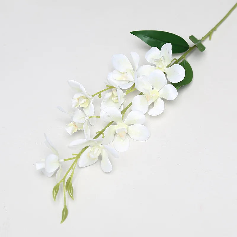 guirlande fleurs artificielles vanda soie bleu rose blanc jaune vert modernes intérieur decoration mariage