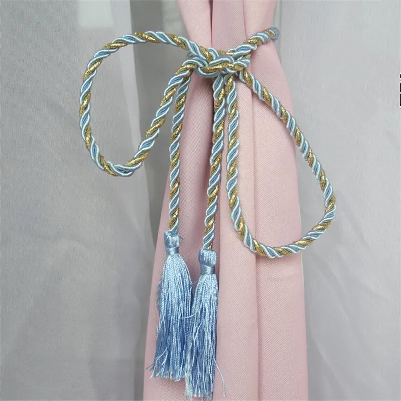 rideaux accessoires cordon pompons fibre naturelle animaux motifs fleurs pastorale