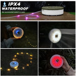 lumière led guirlande flexible camping ambiancé décoration extérieure intérieure multiples couleurs rechargeable
