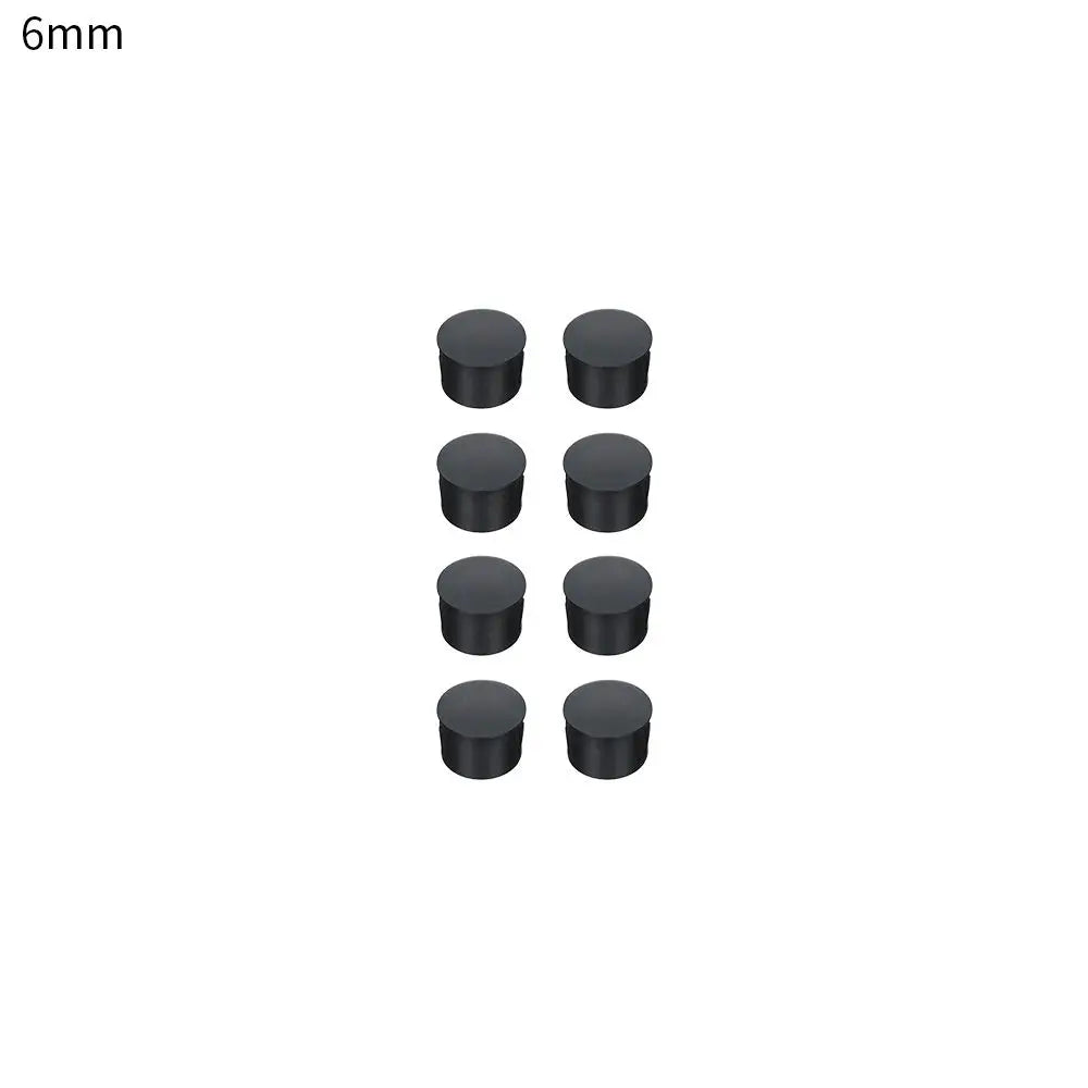 bouchons trou noirs plastique adhésifs pratiques pièces round variées dimensions