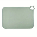 tapis sol silicone opaque moderne beige rose gris jaune vert bleu respectueux environnement
