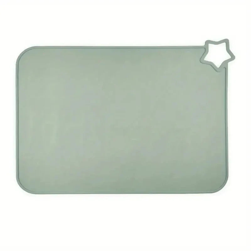 tapis sol silicone opaque moderne beige rose gris jaune vert bleu respectueux environnement
