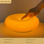 lampe décorative moderne orange blanche forme circulaire éclairage mural posable table moderne chambre étude