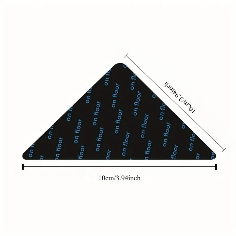 tapis gris clair motif géométrique noir adhésifs antidérapants double face moderne bandes adhésives sécurité