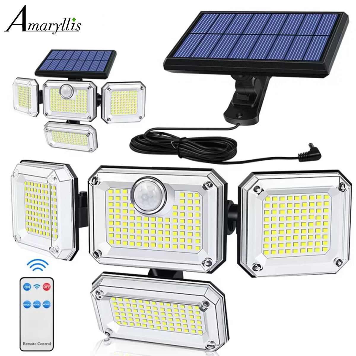 lampe solaire ip65 led rechargeable télécommande clips modernes blanc noir bleu
