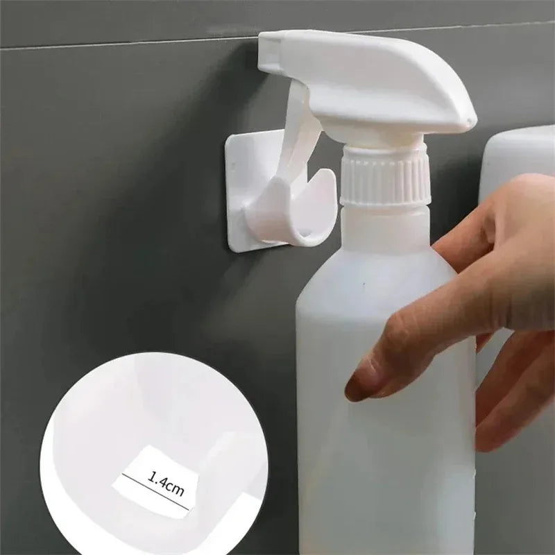 crochet mural adhésif moderne blanc uni opaque salle bains support rideau douche fixeversible qualité