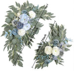 guirlandes florales décoratives mariage rose eucalyptus blanc romantique champêtreextérieur