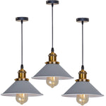 lampe suspendue industrielle conique noire dorée éclairage salon chambre éclairage intérieur E27 adaptable