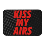 tapis d'entrée moderne kiss my airs marron noir bleu rose antidérapant pvc résistant corrosion