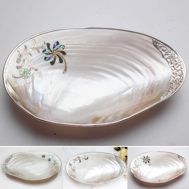 assiette ovale motifs floraux ornementations multicolores classique élégant fruits décoratif blanc table manger