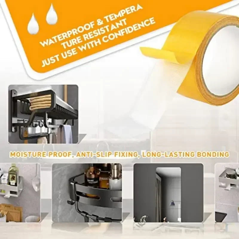 ruban adhésif double face jaune blanc moderne 20m adhésif fort grille transparent plomberie bricolage